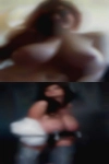 Leather horny woman